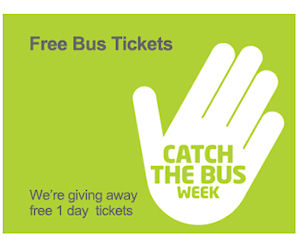 Free 1-Day Bus Tickets for Catch the Bus Week