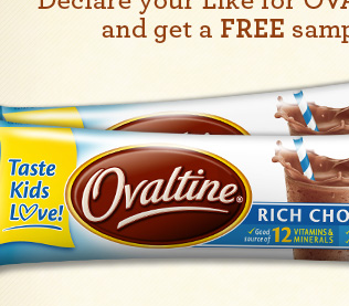 2 free samples of Ovaltine