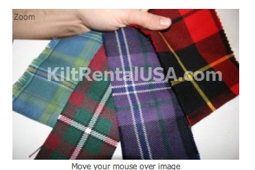 2 free tartan fabric samples