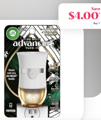 $4 discount coupon - AIR WICK® Advanced Warmer