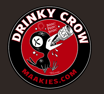 5 free stickers from Maakies Army Drinky Crow