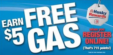 $5 worth of Free Gas at Husky