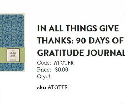 90 Days of Gratitude Journal- In Touch Ministries