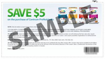 Centrum Multivitamins: Save $5 on the Purchase of Centrum Nutrients