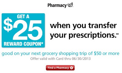 Coupon - $25 off at Safeway