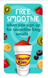 Coupon - Buy One Get One Smoothie at Smoothie King