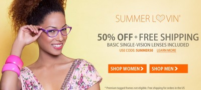 Coupon Code - 50% off Designer Glasses and Free Shipping