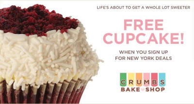 Coupon - Free Cupcake at the Crumbs Bake Shop