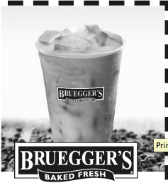 Coupon - Free Iced Coffee at Bruegger's