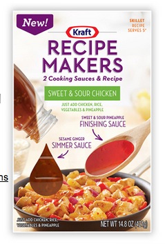 Coupon - Free Package of Kraft Recipe Makers at Safeway