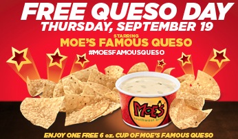 Coupon - Free Quesos at Moe's