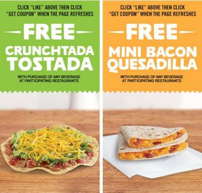 Coupon - Free Stuff from Del taco