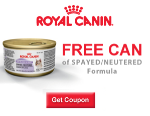 Coupon, SPAYED/NEUTERED cat formula