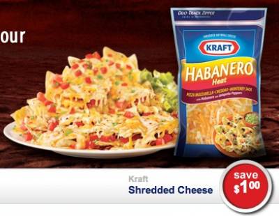 Coupon - Save $1 on Kraft Shredded Cheese