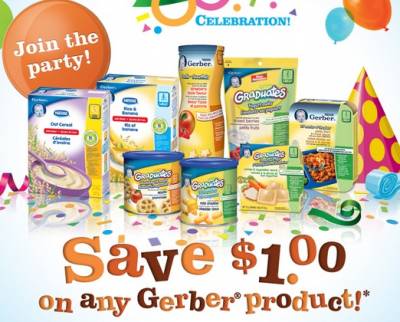 Coupon - Save $1 on any Gerber Product