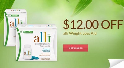 Coupon - Save $12 on Alli Weight Loss Aid