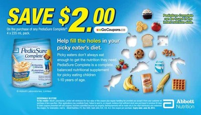 Coupon - Save $2 on PediaSure Complete Infant Nutrition