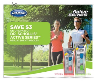 Coupon - Save $3 on Dr Scholl's Insoles 
