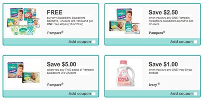 Coupon - Save on Pampers Products