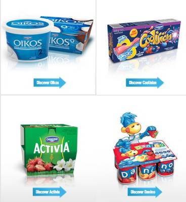 Coupons from Danone Yogurts