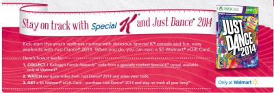 Earn a $5 Walmart eGift Card from Special K