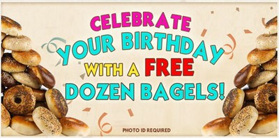 Free Bagels on your Birthday