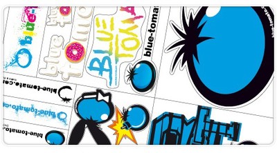 Free Blue Tomato Sticker-Set