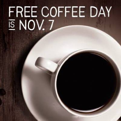 Free Coffee at Bruegger's Bagels on Nov 7