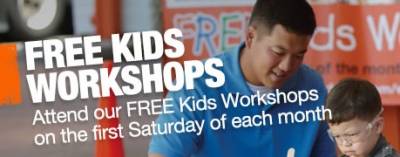 Free Kid Workshops at Home Depot