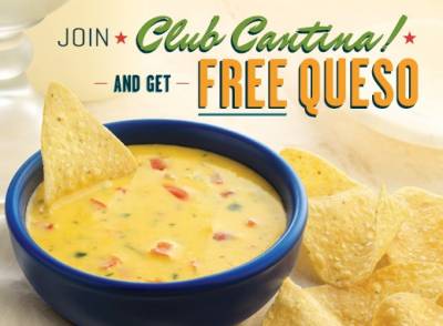 Free Queso at Club Cantina