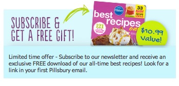 Free Recipes, Calendar and Coupons from Pillsbury