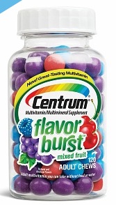 Free Sample of Centrum Flavor Burst Chews