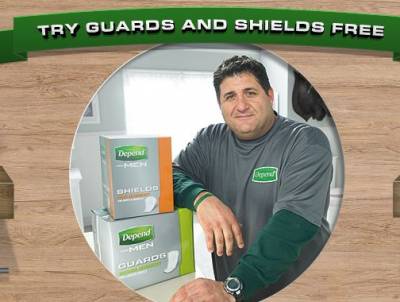 Free Sample- Depend Guard and Shield for Men