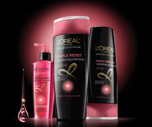 Free Sample of L'Oreal Tripple Resist Haircare