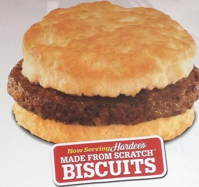 Free Sausage Biscuit at Hardees