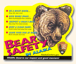 Free Sticker - Bear Safety in Alaska for Kids