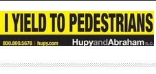 Free Sticker - I Yield to Pedestrians