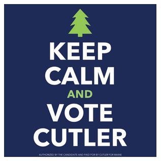 Free Sticker - Keep Calm and Vote Cutler