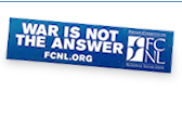 Free Sticker, War is not the answer