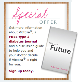 Free Type 2 Diabetes Journal from Victoza