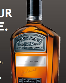 10 free customized Gentleman Jack label