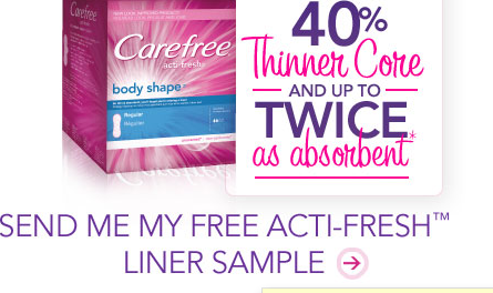 Coupon - Acti Fresh Liner from CareFree