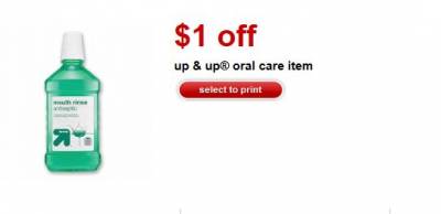 Target Coupon: $1 Off Up & Up Oral Care