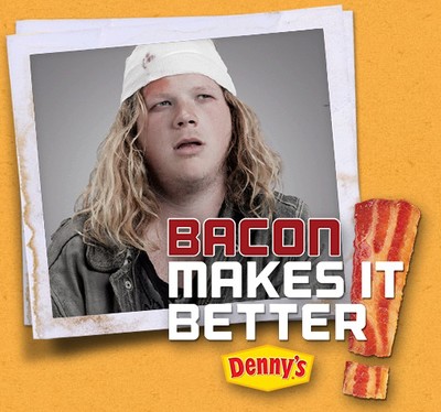 Two Free Strips of Bacon at Denny's
