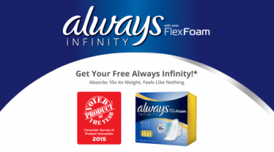 Sample of Always Infinity Foam Pads