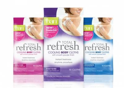Ban Total Refresh Cooling Body Cloths- Share With 3 Friends, Receive FREE Sample