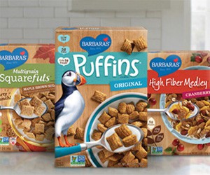 Free Barbara's Wholesome Cereals and Snacks Sample 