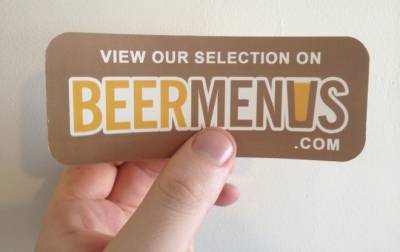 Request BeerMenus Stickers-Biz