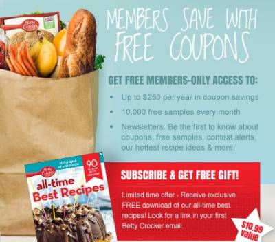 Betty Crocker Members Only: Sign Up and Receive a Free Gift