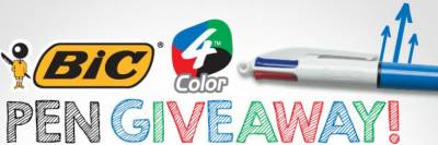 BIC 4 Color Facebook Pen Giveaway!